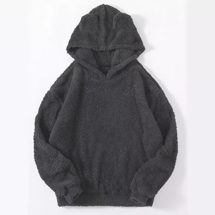 Women's Teddy Hoodie with Ears, Elastic Waistband and Extra Soft Plush