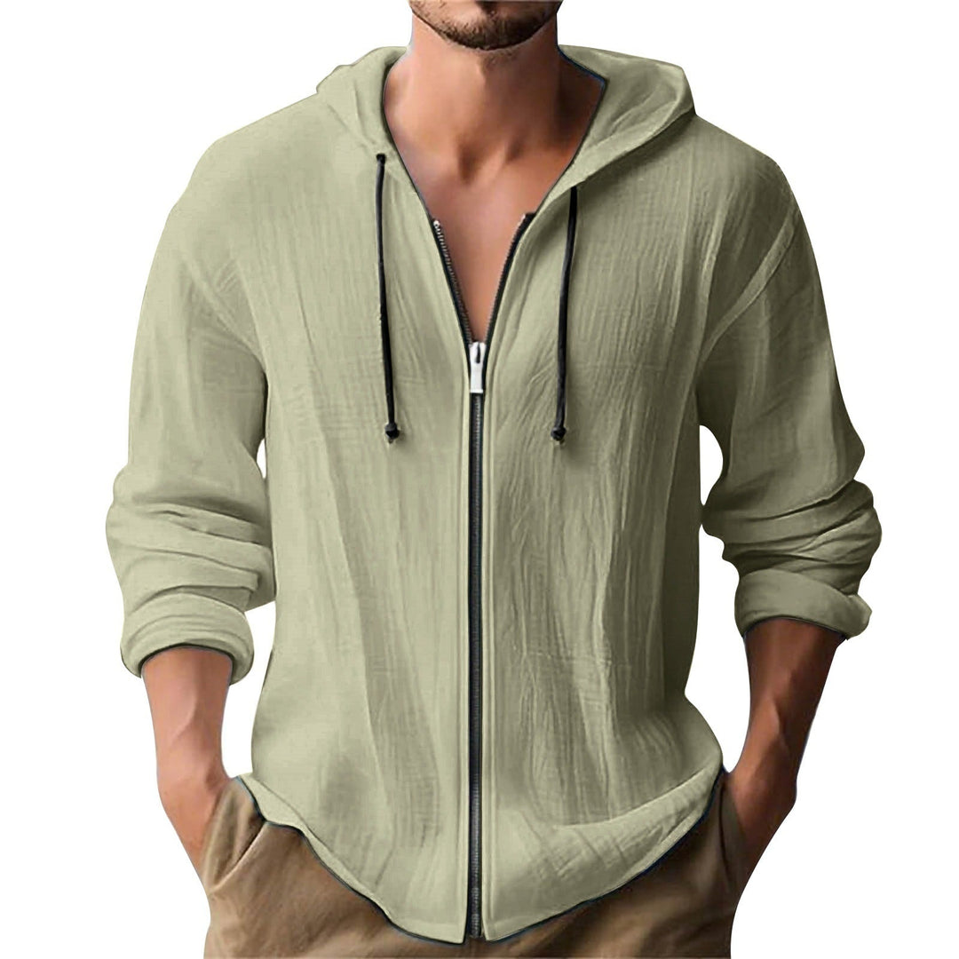 Men's Casual Hoodie Jacket with Zipper