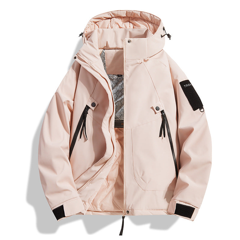 Men's Insulated Hooded Field Jacket with Quilted Thermal Lining, Windproof Shell & Utility Pockets
