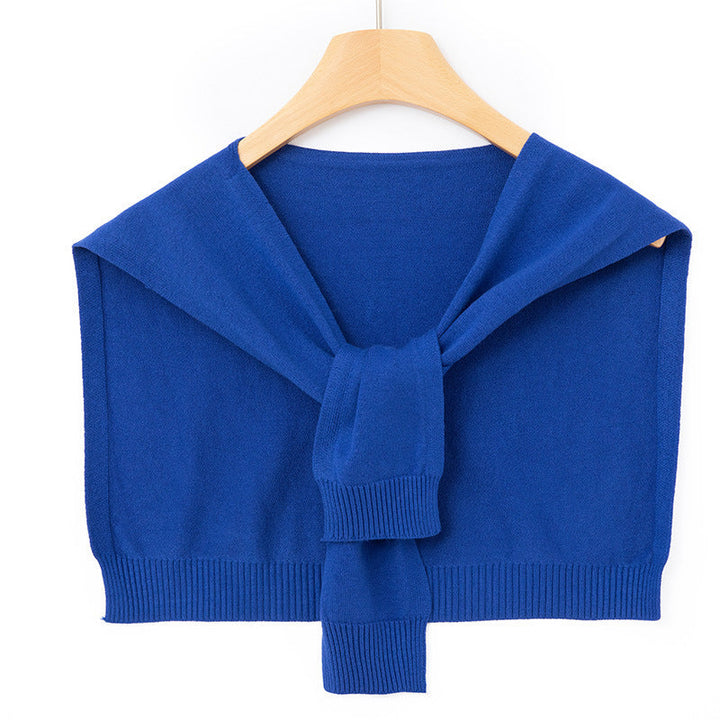 Women's Knit Wrap as Shoulder Warmer with Ties