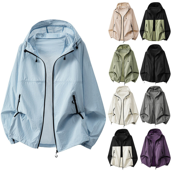 Men's Technical Hooded Jacket with Zipper