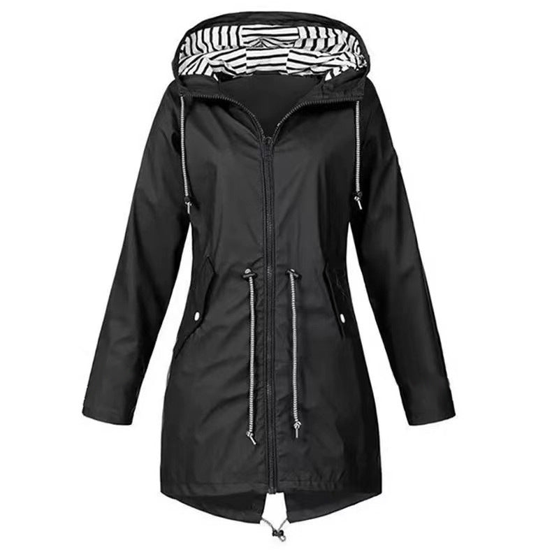 Women's Long Jacket with Hood