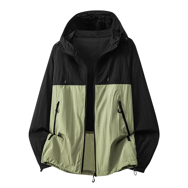 Men's Technical Hooded Jacket with Zipper