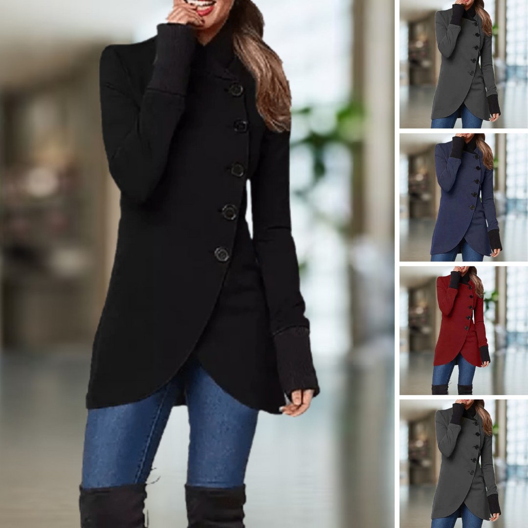 Stand-up Collar Coat for Women