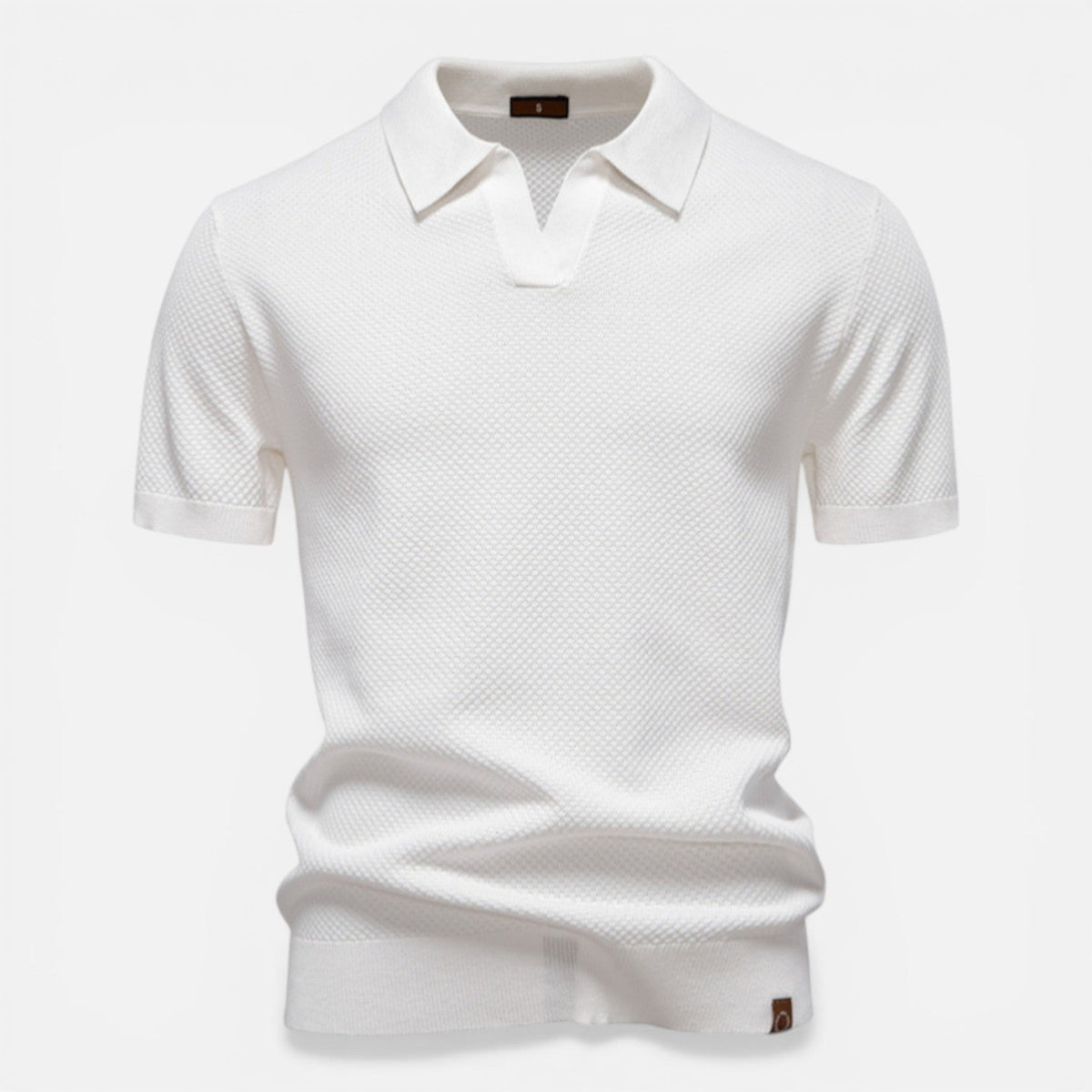 Men’s Slim Fit Knit Polo Shirt Lightweight Breathable Wear