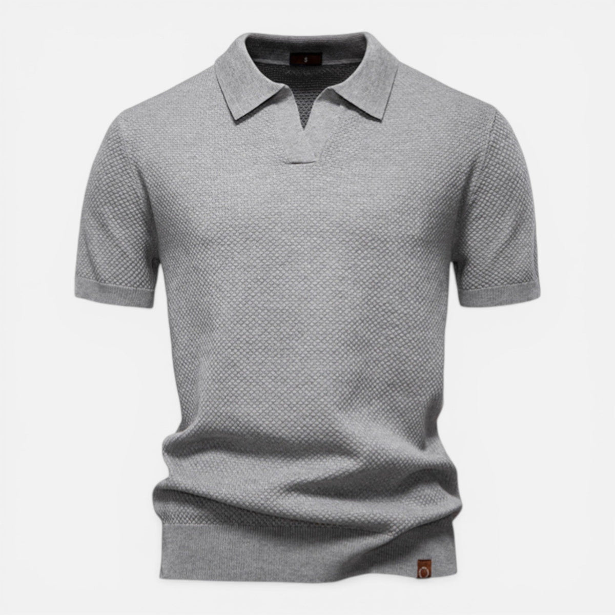 Men’s Slim Fit Knit Polo Shirt Lightweight Breathable Wear