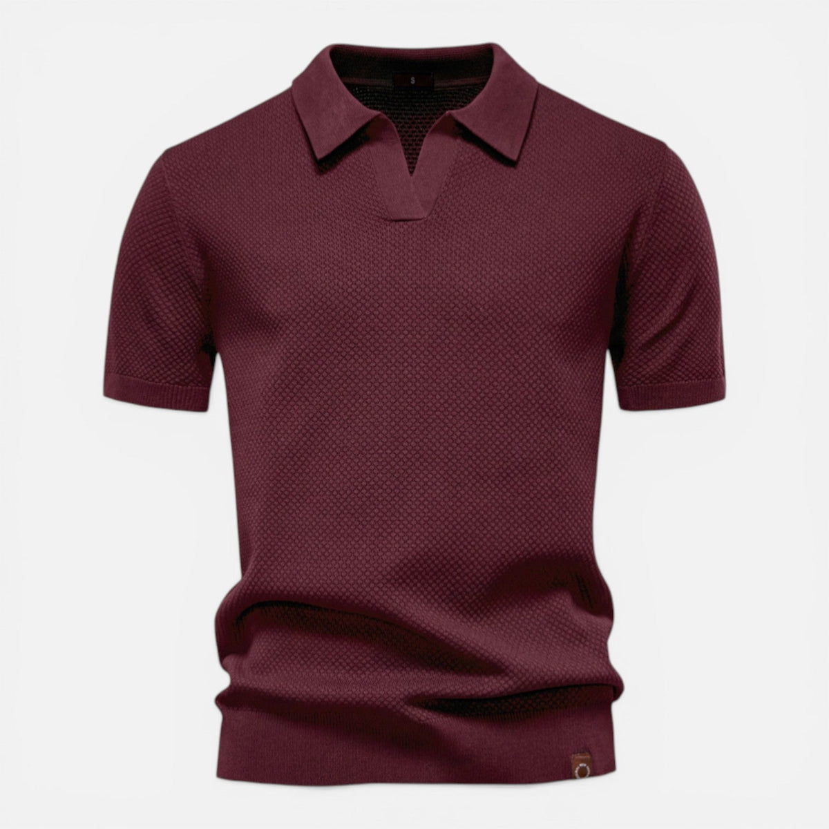 Men’s Slim Fit Knit Polo Shirt Lightweight Breathable Wear