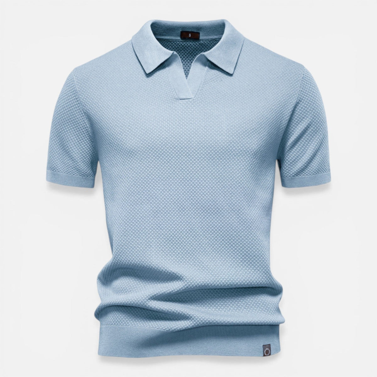 Men’s Slim Fit Knit Polo Shirt Lightweight Breathable Wear