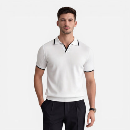 Men’s Slim Fit Summer Polo Shirt Lightweight Breathable Knit