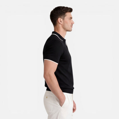 Men’s Slim Fit Summer Polo Shirt Lightweight Breathable Knit