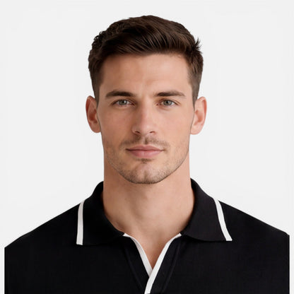 Men’s Slim Fit Summer Polo Shirt Lightweight Breathable Knit