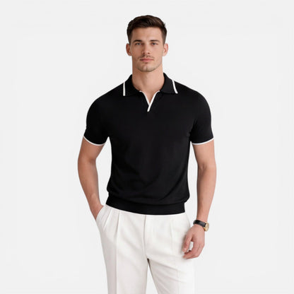Men’s Slim Fit Summer Polo Shirt Lightweight Breathable Knit