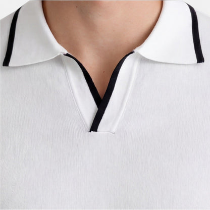 Men’s Slim Fit Summer Polo Shirt Lightweight Breathable Knit