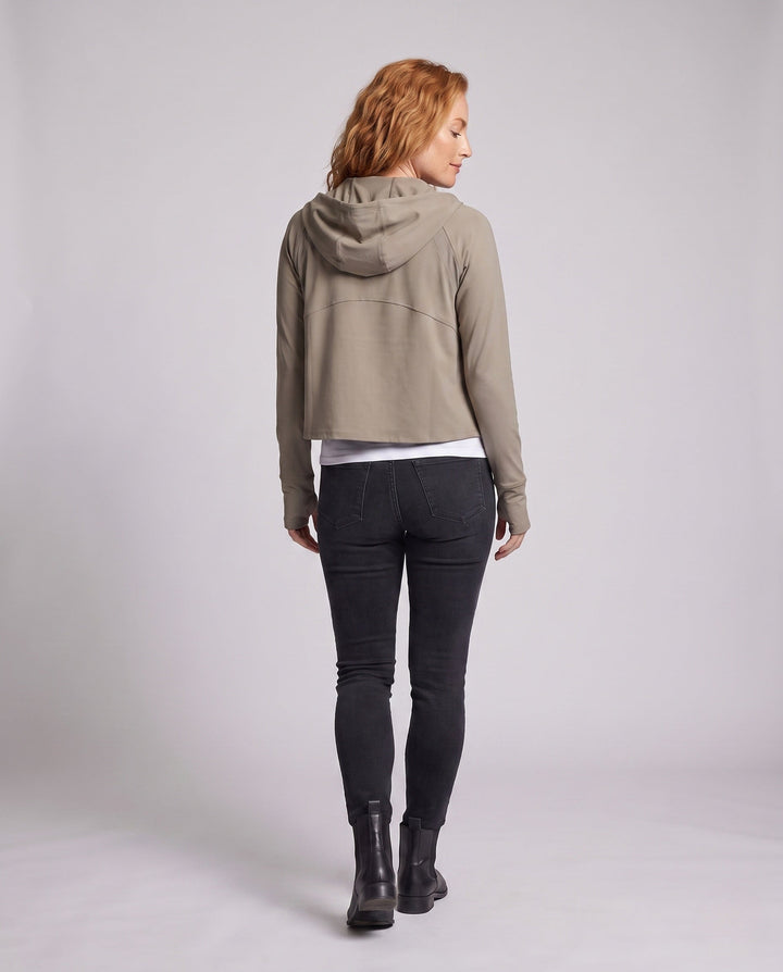 Women's UV Protection Jacket with Oversized Cut and Integrated Hood
