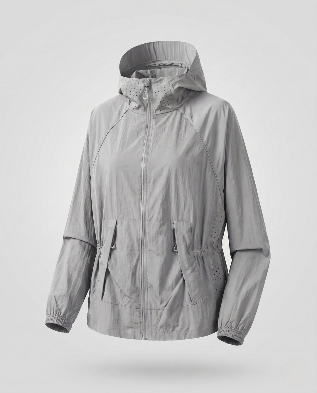 Women's Lightweight Functional Jacket with Stowable Hood Collar