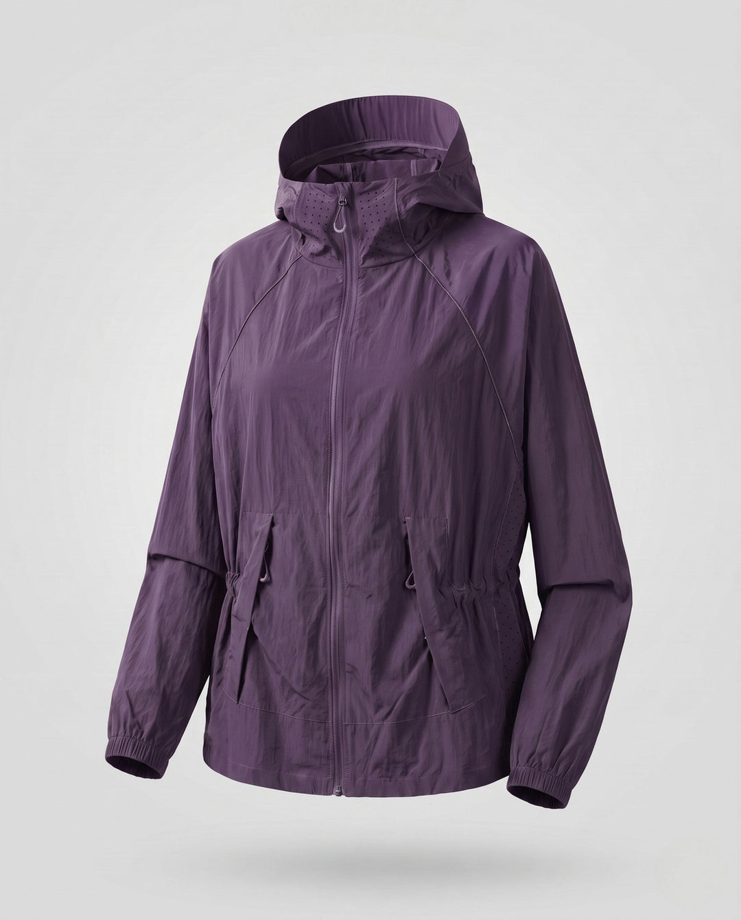 Women's Lightweight Functional Jacket with Stowable Hood Collar