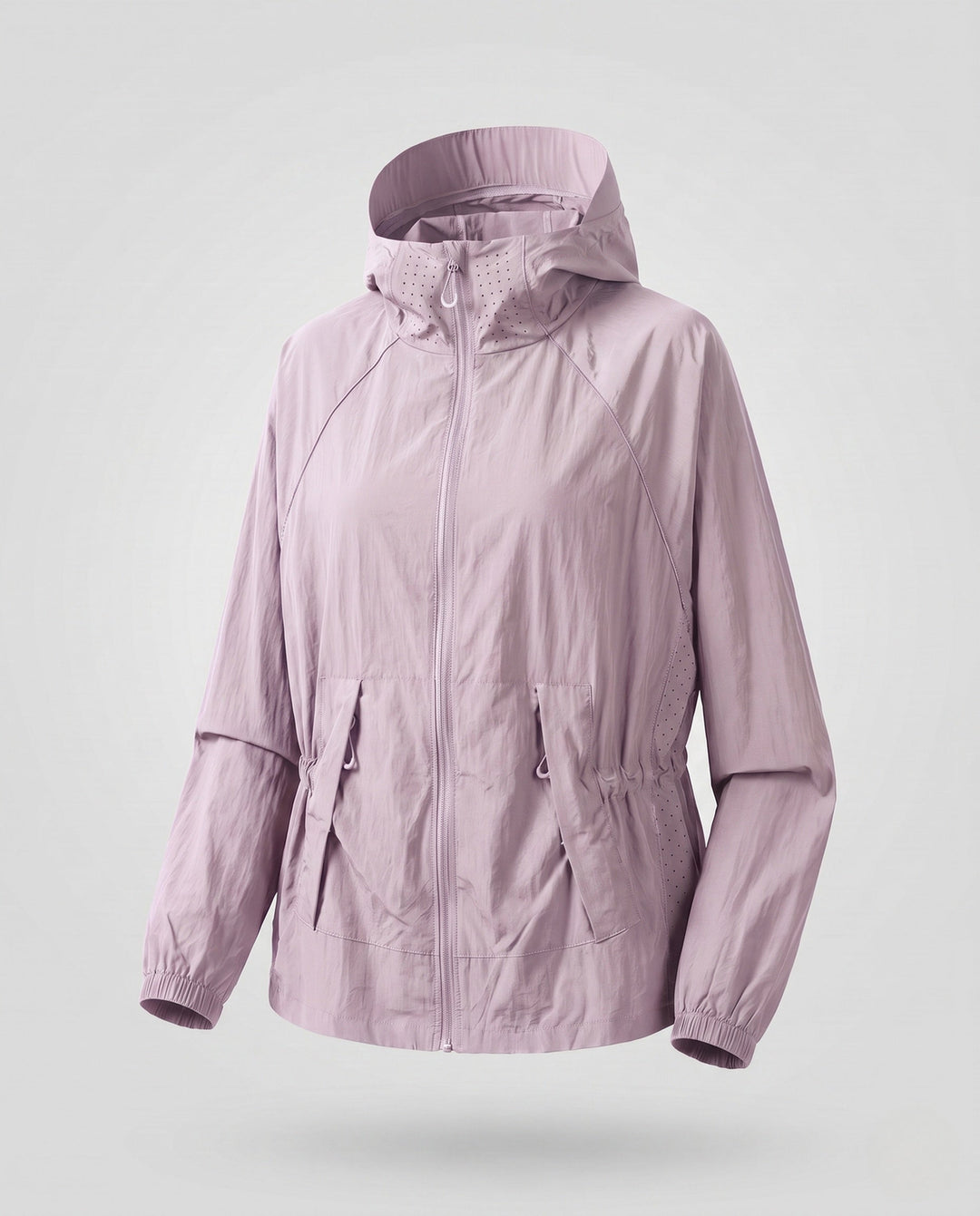 Women's Lightweight Functional Jacket with Stowable Hood Collar