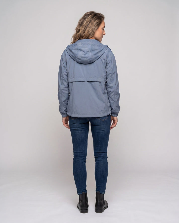 Women's Lightweight Windbreaker with Breathable Inserts