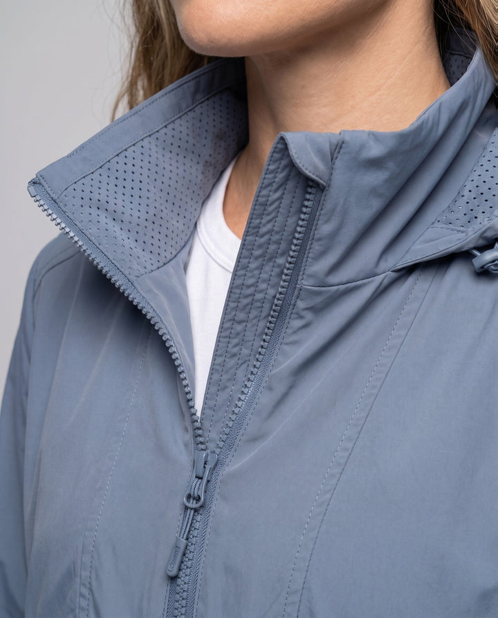 Women's Lightweight Windbreaker with Breathable Inserts