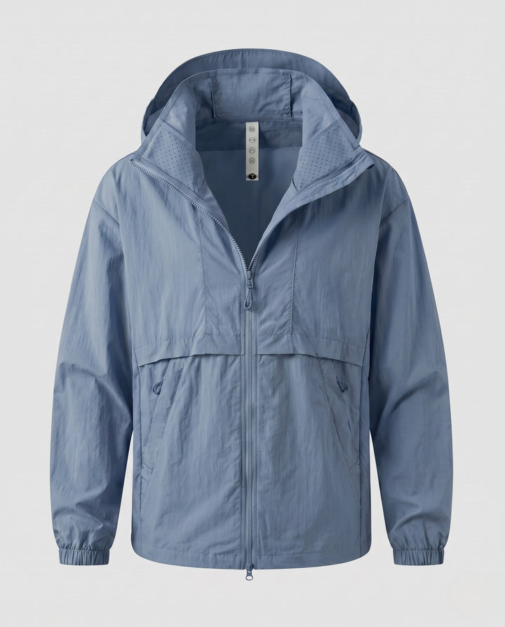 Women's Lightweight Windbreaker with Breathable Inserts