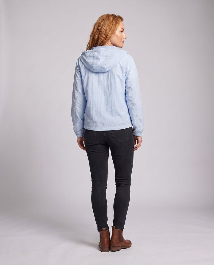Women's Lightweight Windbreaker with Practical Cut and Breathable Inserts
