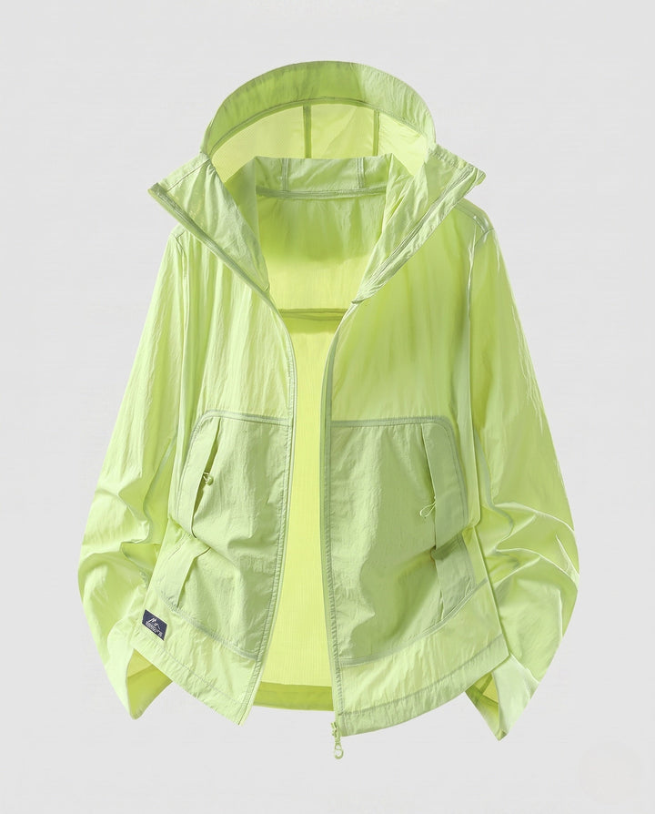 Women's Lightweight Windbreaker with Practical Cut and Breathable Inserts