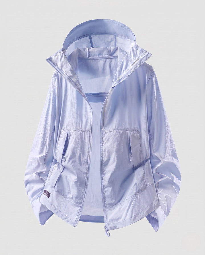 Women's Lightweight Windbreaker with Practical Cut and Breathable Inserts
