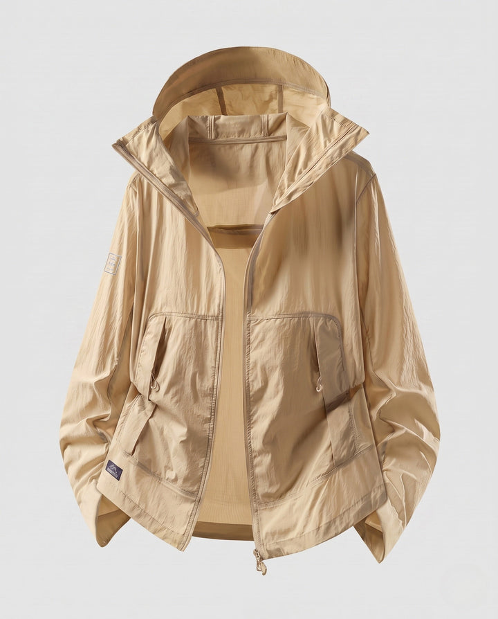 Women's Lightweight Windbreaker with Practical Cut and Breathable Inserts