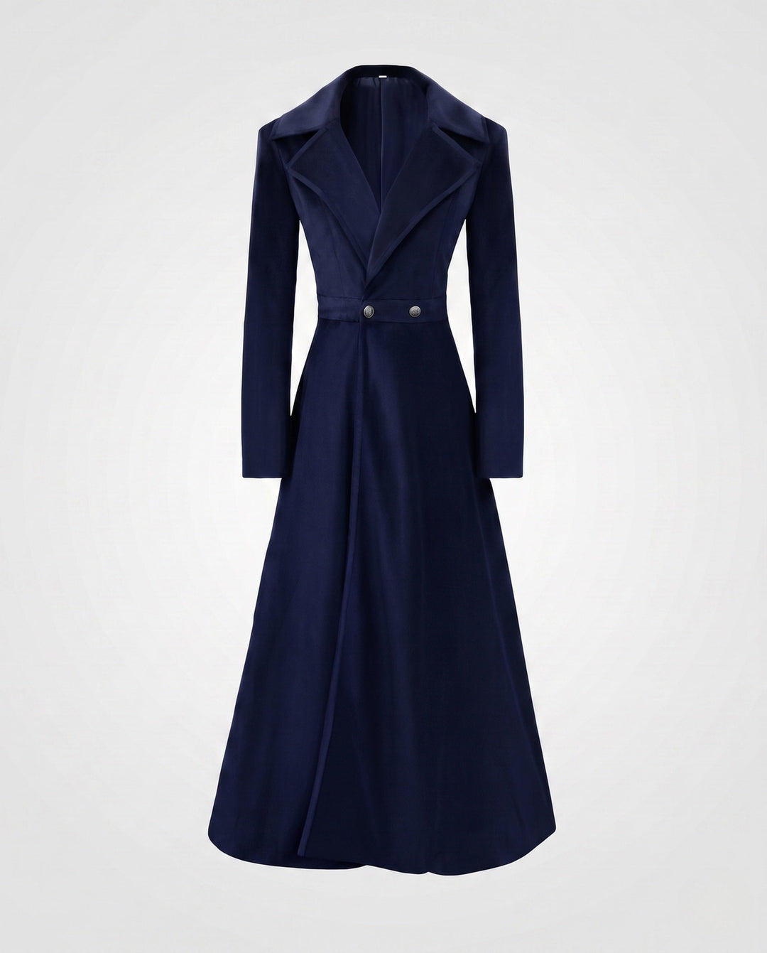 Women's Elegant Tailcoat with Wide Lapels and Tailored Fit