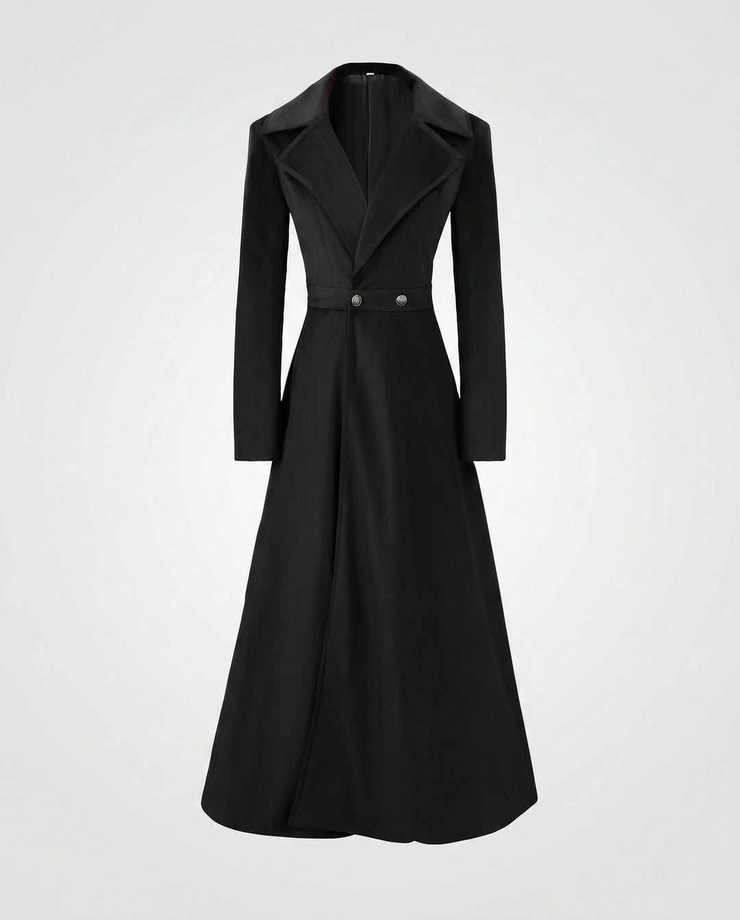 Women's Elegant Tailcoat with Wide Lapels and Tailored Fit