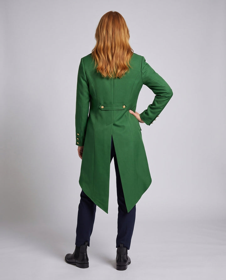 Women's Vintage-style Costume Jacket with Asymmetrical Hem