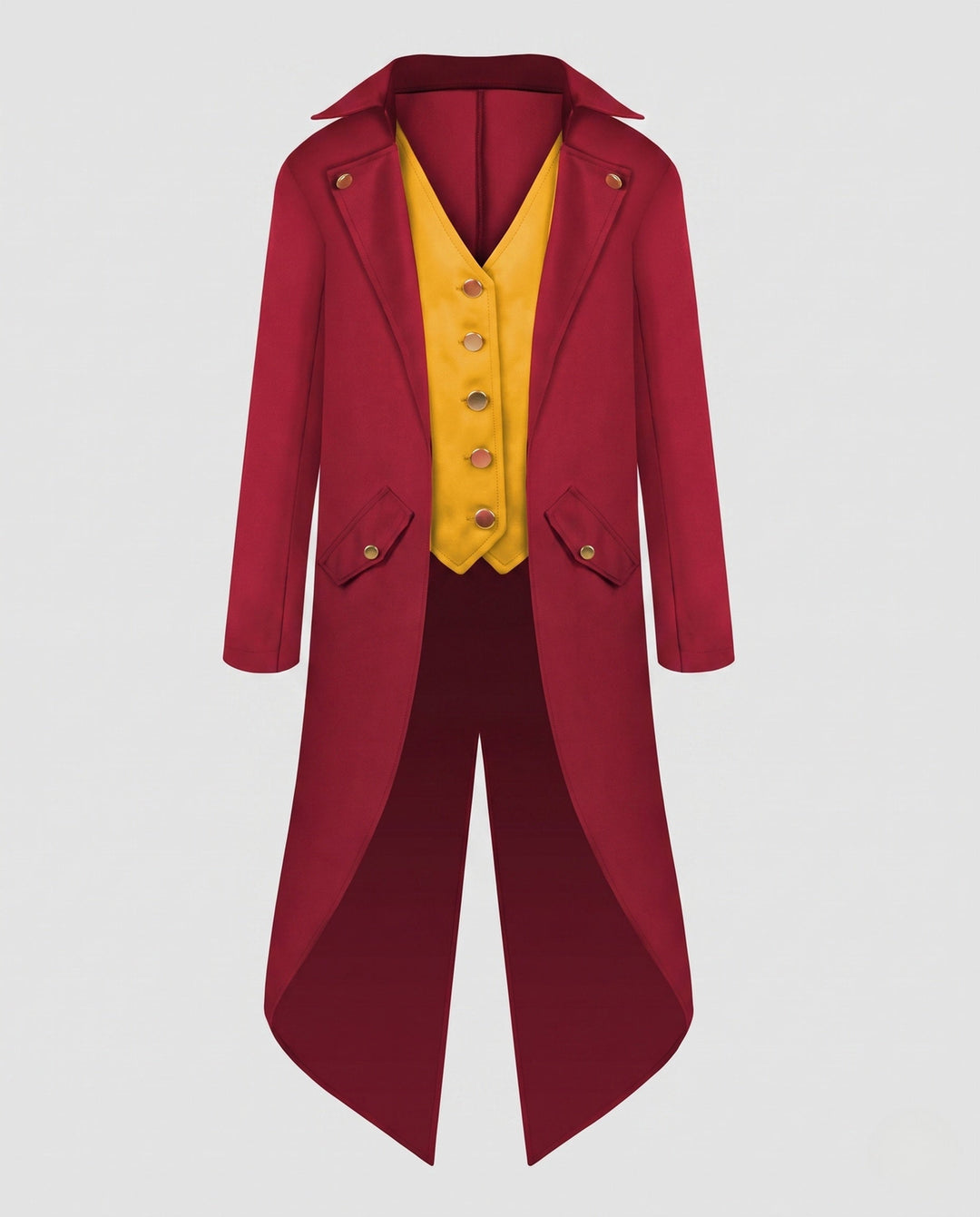 Women's Vintage-style Costume Jacket with Asymmetrical Hem