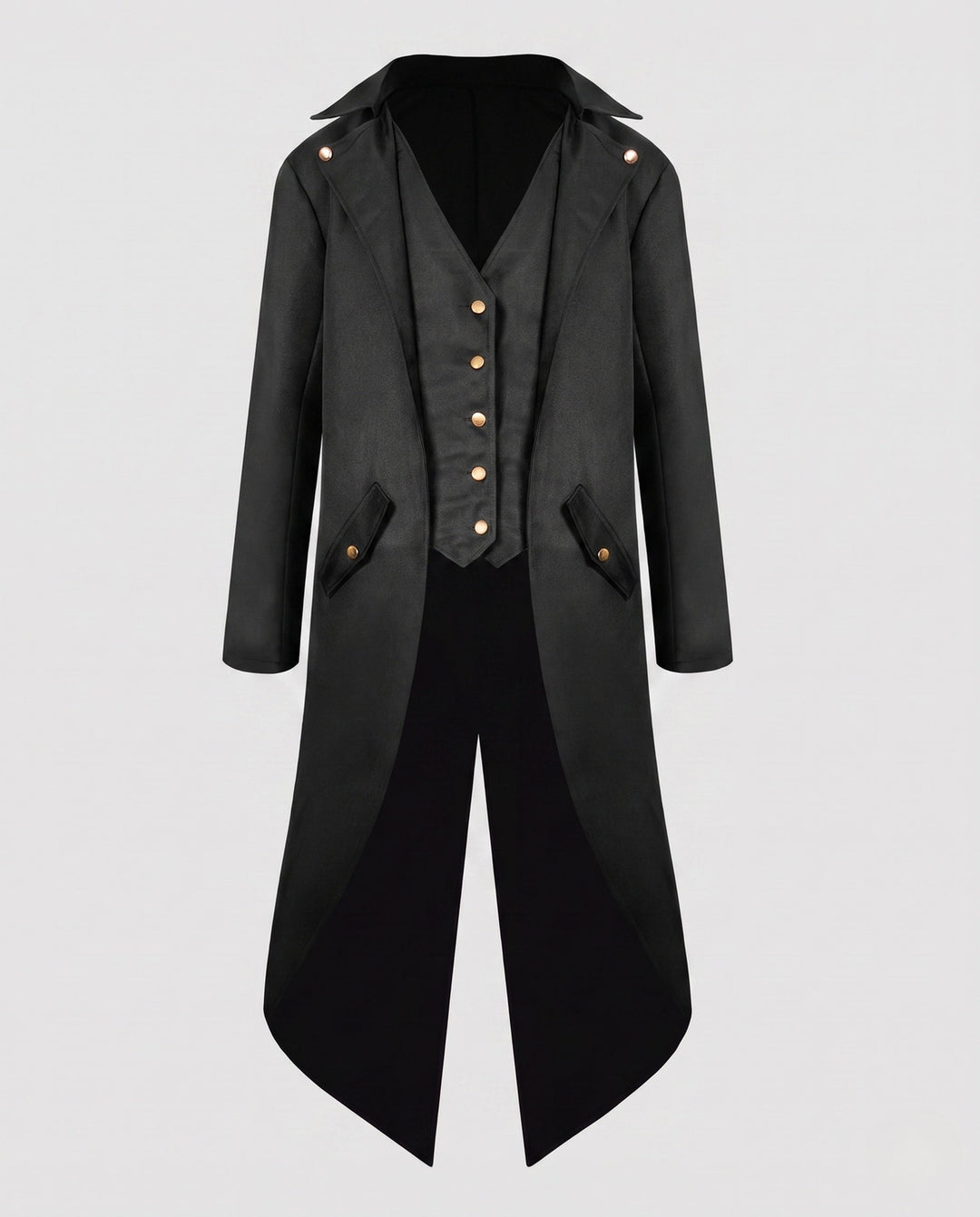 Women's Vintage-style Costume Jacket with Asymmetrical Hem