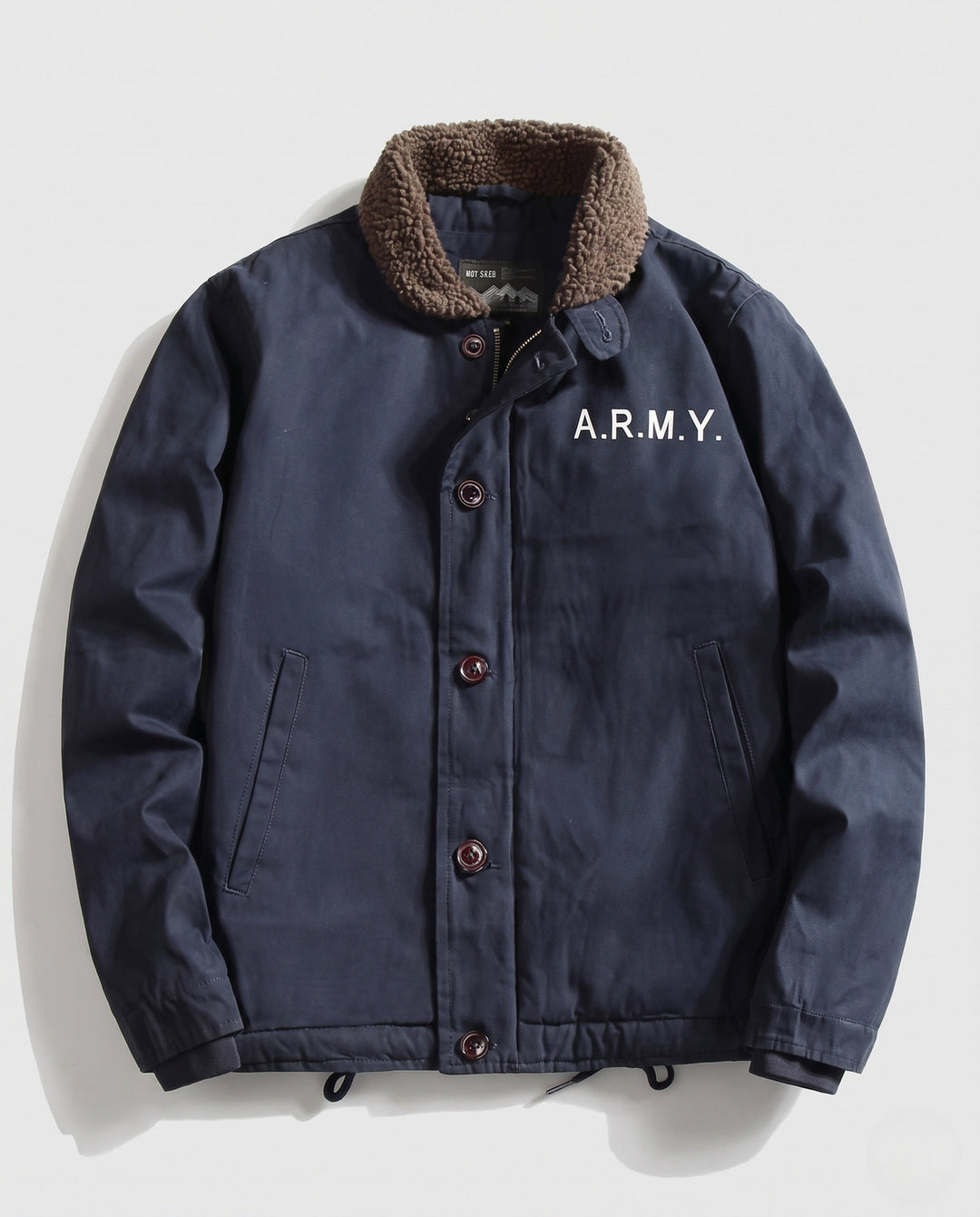Men's Robust Field Jacket with Teddy Collar