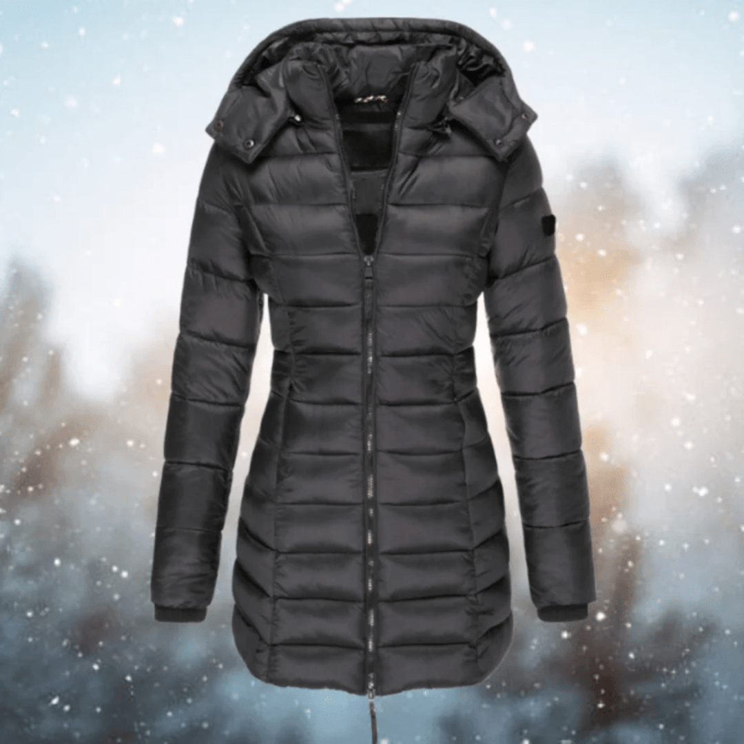 Quilted Longer Slim Fit Puffer Coat