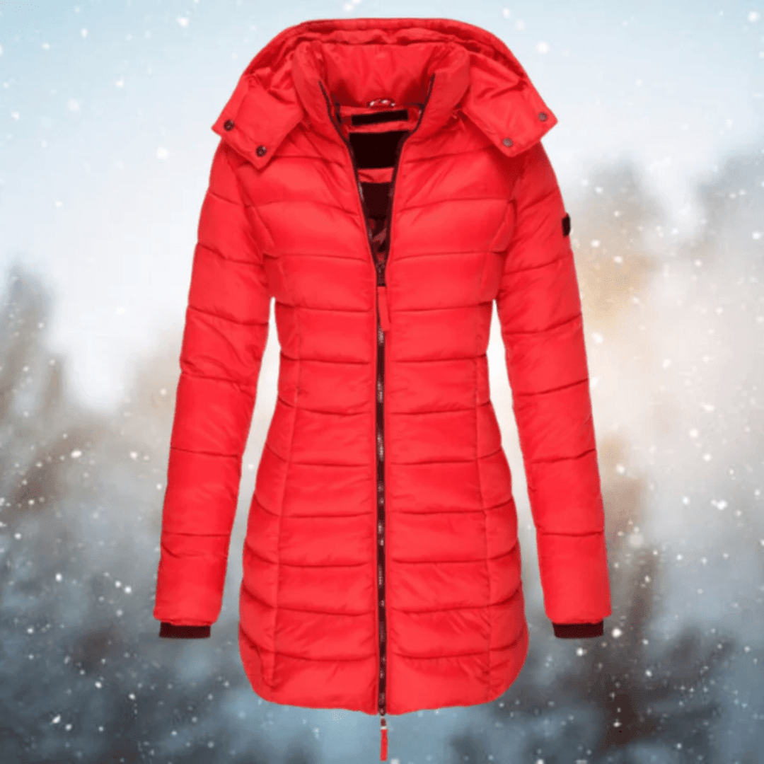 Quilted Longer Slim Fit Puffer Coat