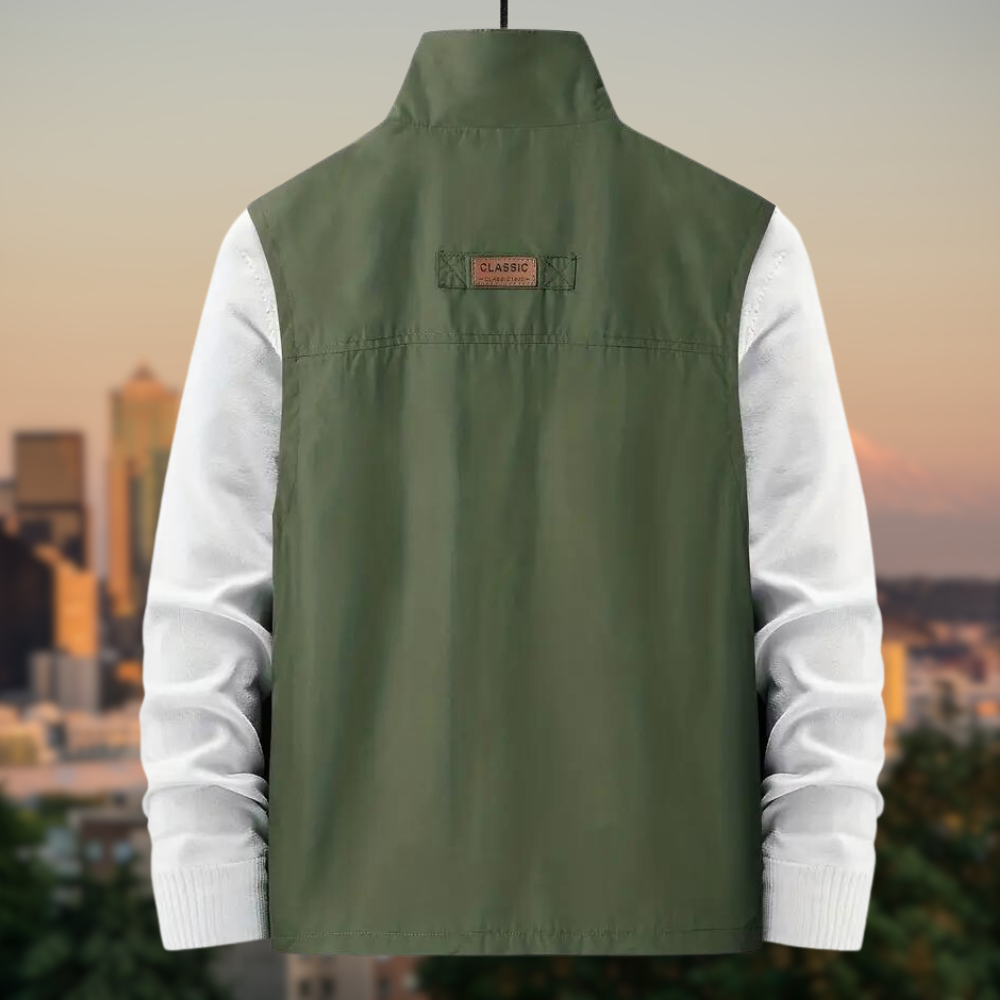 Men's Vest Multi with Pockets with Zipper