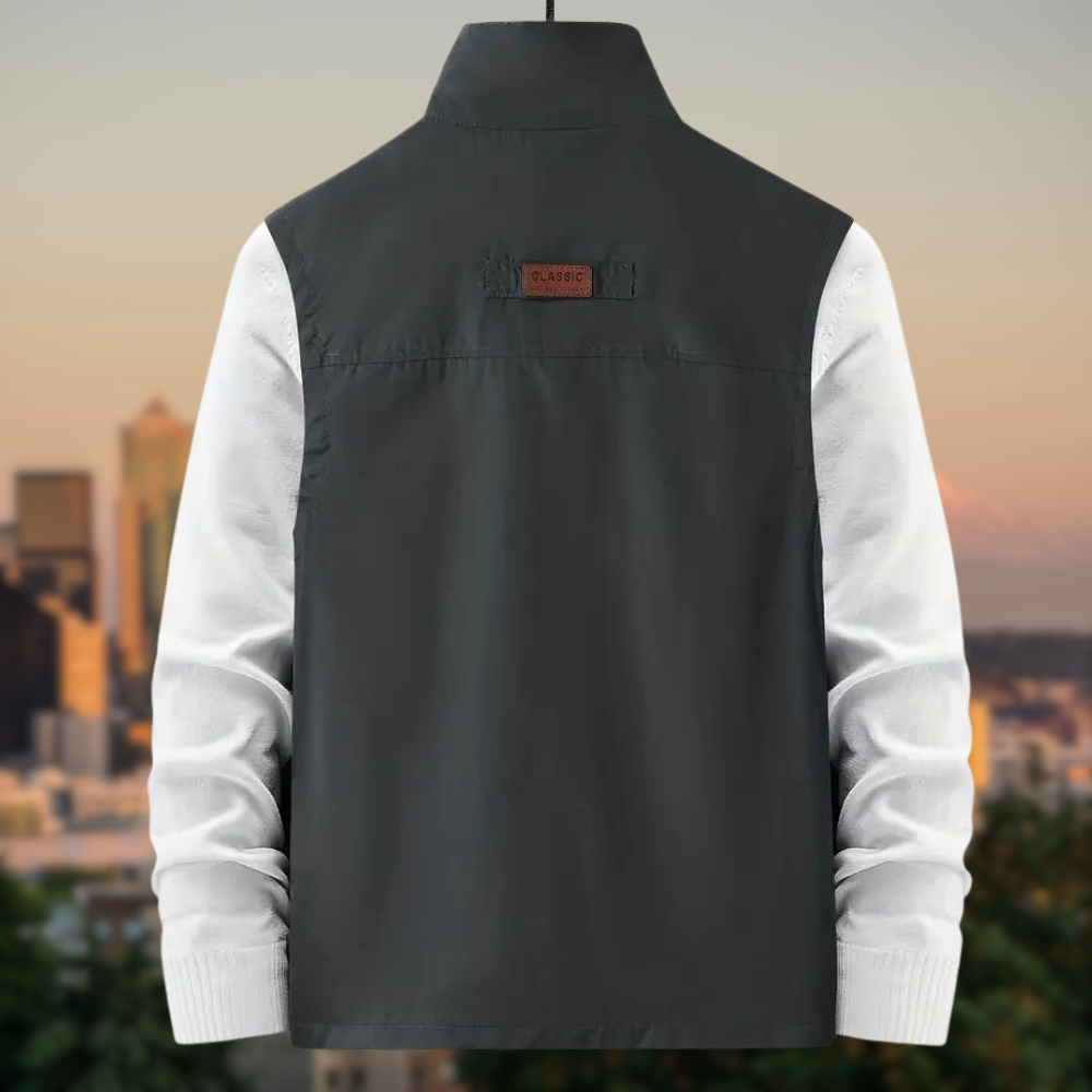 Men's Vest Multi with Pockets with Zipper