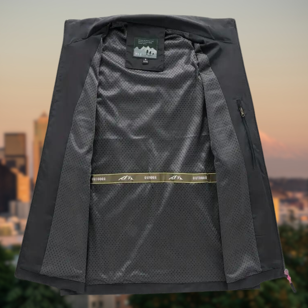 Men's Vest Multi with Pockets with Zipper
