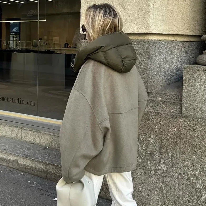 Women's Casual and Loose Jacket with Hood