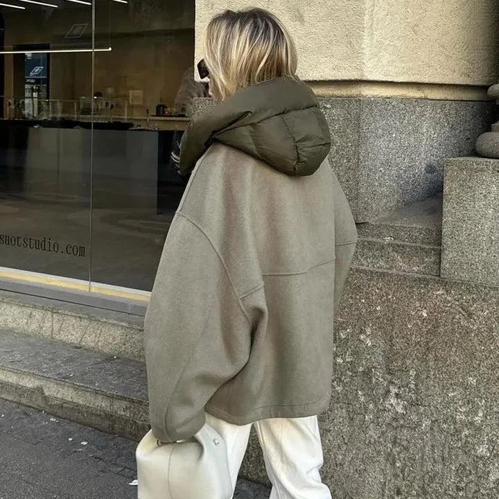 Women's Casual and Loose Jacket with Hood