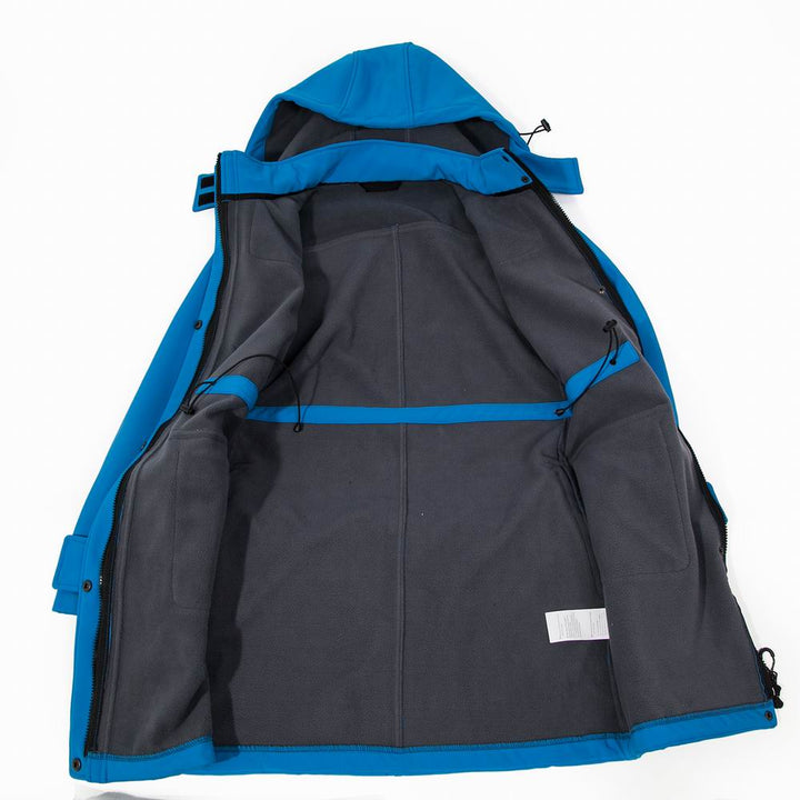 Long Waterproof Rain Jacket with Hood for Women