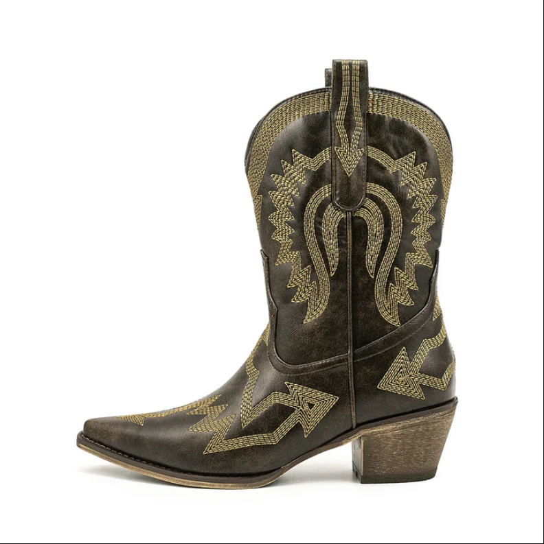 Women's Timeless Western Cowboy Leather Boots