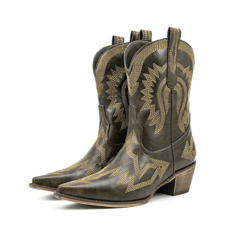 Women's Timeless Western Cowboy Leather Boots