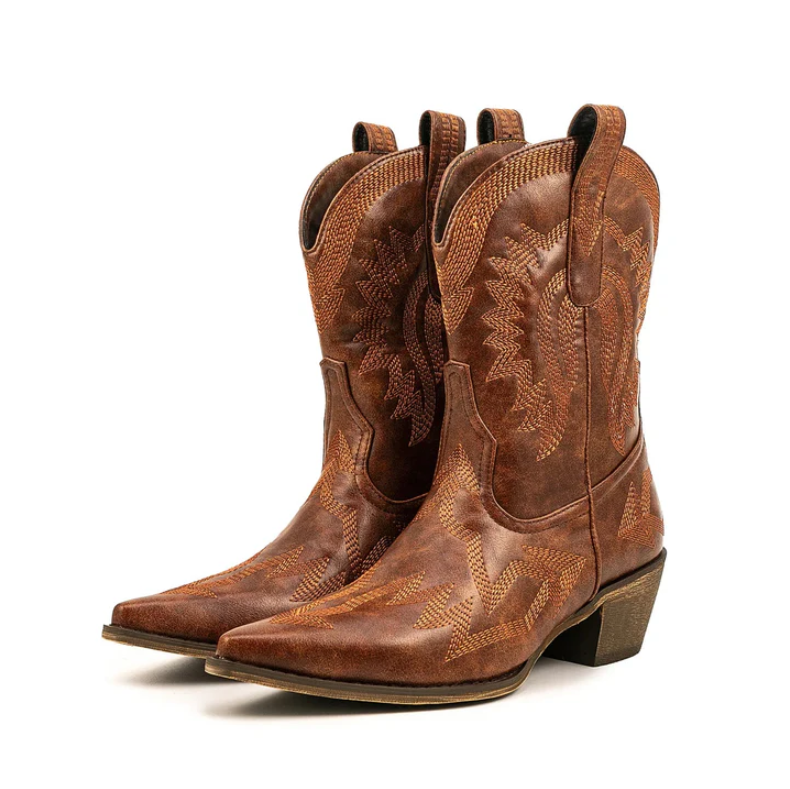 Women's Timeless Western Cowboy Leather Boots