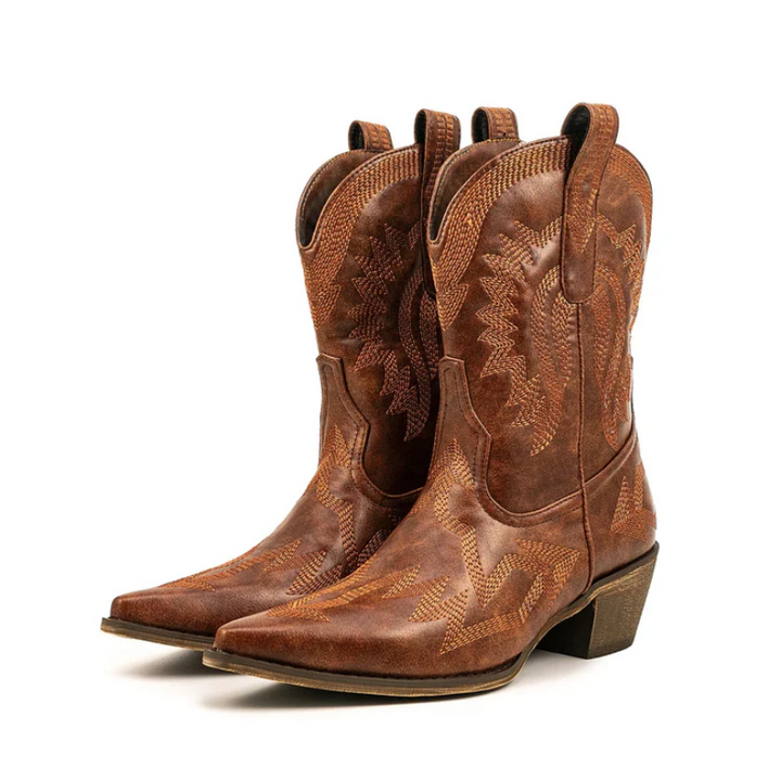 Women's Timeless Western Cowboy Leather Boots