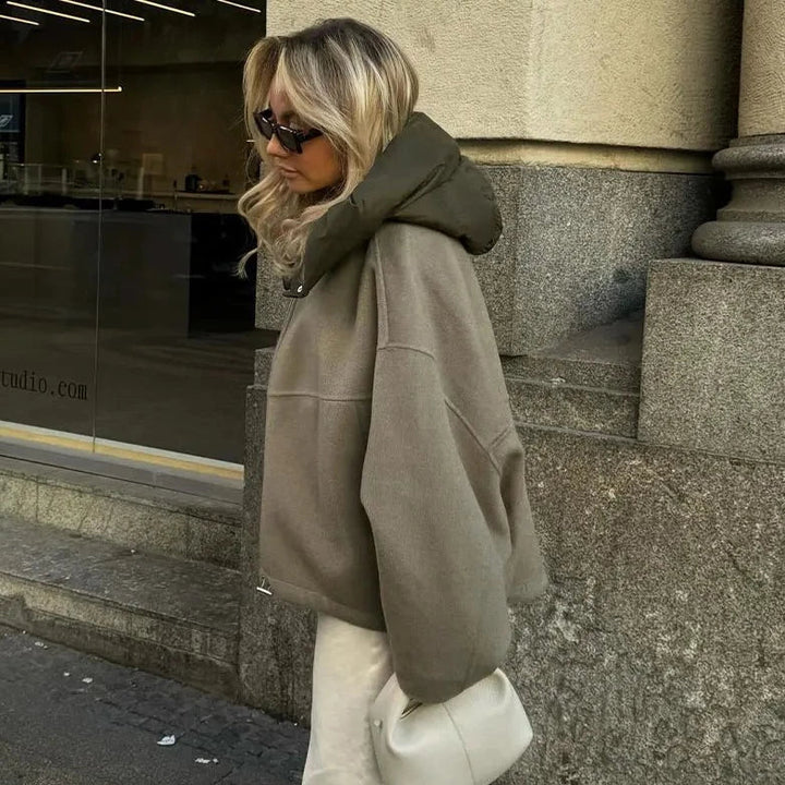 Women's Casual and Loose Jacket with Hood