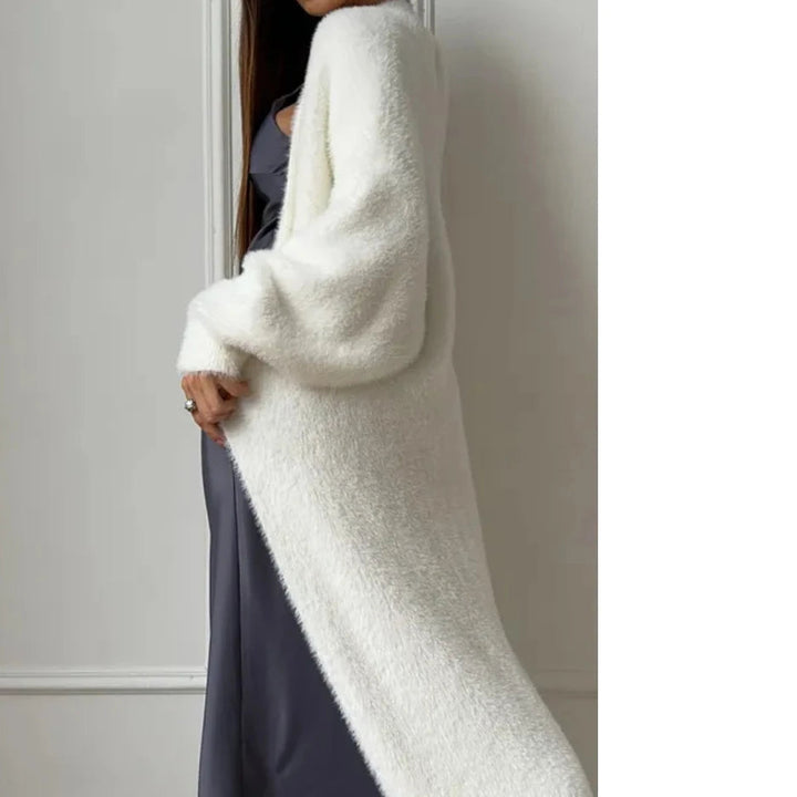 Women's Long Cardigan with Loose Fit
