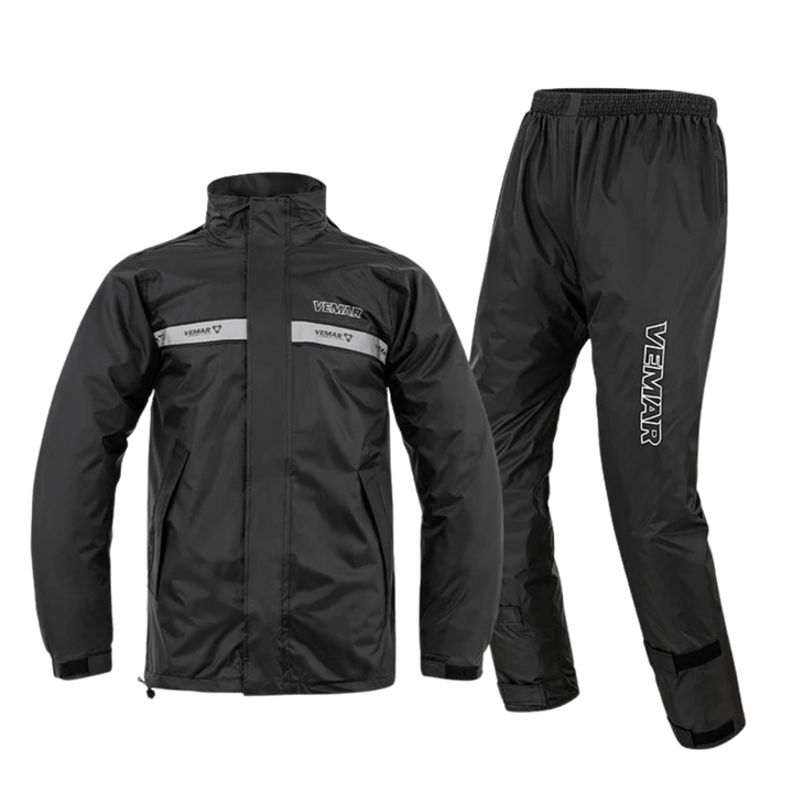 Unisex Waterproof Motorcycle Rain Suit with Hood