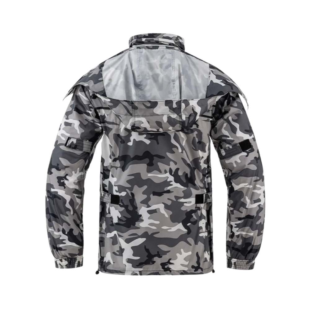 Unisex Waterproof Motorcycle Rain Suit with Hood